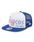 Фото #1 товара Men's White, Royal Denver Broncos Gridiron Classics Banger 9FIFTY Trucker Snapback Hat