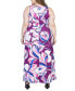 ფოტო #3 პროდუქტის Plus Size Scoop Neck Maxi Dress with Pockets