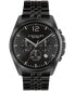 Фото #1 товара Men's Greyson Black Stainless Steel Bracelet Watch 43mm