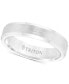 Men's White Tungsten Carbide Ring, Wedding Band (5mm)