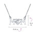 Фото #4 товара Bling Jewelry heart Inspirational Message Block Letters Words MOM Heart Pendant Necklace For Women Mother .925 Sterling Silver