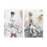 Фото #1 товара Картина DKD Home Decor 60 x 2,5 x 90 cm Балерина романтик (2 штук)