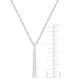 ფოტო #3 პროდუქტის Diamond Graduated 18" Pendant Necklace (1/3 ct. t.w.) in Sterling Silver