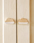 Cloud wooden door knob (pack of 2)