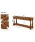 63" Wood Console Table with Drawers & Shelf, Easy Assembly