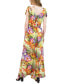 Фото #2 товара Платье макси с принтом и завязками на плечах Donna Ricco