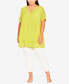 Plus Size Marion Caged Tunic Top