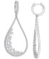 ფოტო #1 პროდუქტის Moissanite Scatter Cluster Teardrop Drop Earrings (1-5/8 ct. t.w.) in Sterling Silver