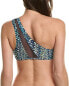 Vince Camuto One-Shoulder Bikini Top Women's Blue Xs