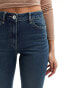 Фото #4 товара COLLUSION x007 stretch flare jeans in midwash blue