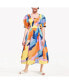 ფოტო #1 პროდუქტის Tropical Love Smocked Midi Dress