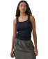 ფოტო #1 პროდუქტის Women's Active Rib Scoop Tank