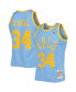 ფოტო #2 პროდუქტის Men's Shaquille O'Neal Powder Blue Los Angeles Lakers 2001-02 Hardwood Classics Swingman Jersey