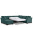 Фото #1 товара Elliot II 138" Fabric 3-Piece Chaise Sleeper Sectional, Created for Macy's