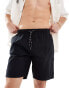 Фото #1 товара Brave Soul lightweight cotton elasticated waist shorts in black