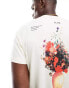 Фото #4 товара ASOS DESIGN t-shirt with floral back print in off-white