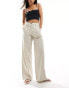 Фото #1 товара DTT high waisted pinstripe trousers in stone