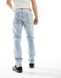 Pull&Bear straight fit jeans in light blue