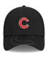 Фото #3 товара Men's Black Chicago Cubs Top Visor 39THIRTY Flex Hat
