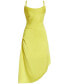Women's Cowlneck Sleeveless High-Low Midi Dress