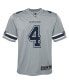 Фото #3 товара Big Boys Dak Prescott Silver Dallas Cowboys Inverted Team Game Jersey