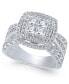 ფოტო #1 პროდუქტის Diamond Princess Halo Engagement Ring (2 ct. t.w.) in 14k Gold