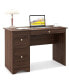 Фото #1 товара Vintage Computer Desk Home Office Study Table Spacious Workstation w/ 3 Drawers