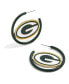 ფოტო #1 პროდუქტის Green Bay Packers Enamel Hoop Earrings