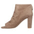 Фото #3 товара VANELi Barney Open Toe Booties Womens Beige Dress Casual 307016