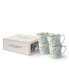 Heritage Collectables 17 Oz Cobblestone Pinstripe Mugs in Gift Box, Set of 4