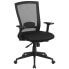 Фото #4 товара Mid-Back Black Mesh Executive Swivel Chair With Back Angle Adjustment And Adjustable Arms