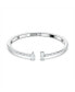 Attract Mixed Cuts Rhodium Plated Cuff