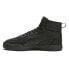 Puma Caven Mid Buck Lace Up Mens Black Sneakers Casual Shoes 39045301