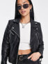 Barney's Originals Petite Clara real leather jacket