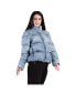 Women's Bleached Tencel Denim Puffer Jacket