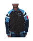 ფოტო #1 პროდუქტის Men's Black Tennessee Titans Faux Suede Raglan Full-Zip Varsity Jacket