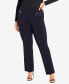 ფოტო #1 პროდუქტის Plus Size Super Stretch Zip Tall Length Pant