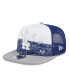 Men's White/Gray Los Angeles Dodgers Team Foam Front A-Frame Trucker 9Fifty Snapback Hat