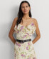 ფოტო #3 პროდუქტის Women's Ruffled Floral Column Gown