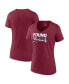 Фото #2 товара Women's Burgundy Colorado Avalanche 2022 Stanley Cup Champions Plus Size Hometown V-Neck T-shirt