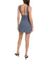 Фото #2 товара Weworewhat V-Neck Mini Dress Women's Grey 10