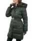 ფოტო #3 პროდუქტის Women's Hooded Belted Puffer Coat