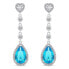 Lovely silver heart earrings EA884WAQ