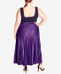 Фото #4 товара Plus Size Knit Pleat Skirt