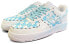 【定制球鞋】 Nike Air Force 1 Low ’07 空军一号 蓝色雏菊 夏日 清新 baby蓝 手绘涂鸦 低帮 板鞋 男款 蓝白 / Кроссовки Nike Air Force 315122-111