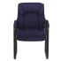 Фото #3 товара Navy Microfiber Executive Side Reception Chair With Sled Base