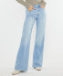 ფოტო #2 პროდუქტის Women's High Rise Wide Flare Jeans