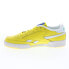 Фото #9 товара Reebok Club C Revenge Prince Mens Yellow Leather Lifestyle Sneakers Shoes