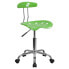 Фото #4 товара Vibrant Spicy Lime And Chrome Swivel Task Chair With Tractor Seat