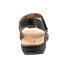 Фото #6 товара Trotters Tiki Laser T2322-001 Womens Black Wide Leather Strap Sandals Shoes 7.5